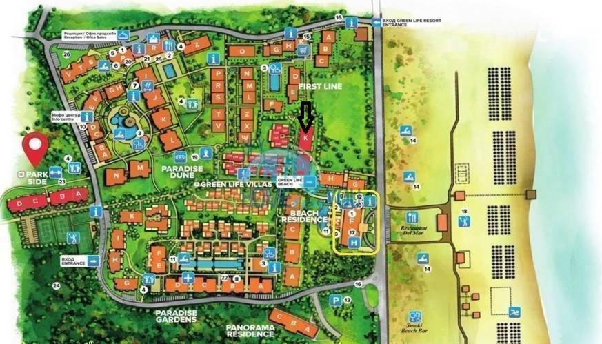 Апартамент В Green Life Beach Resort Созопол Екстериор снимка